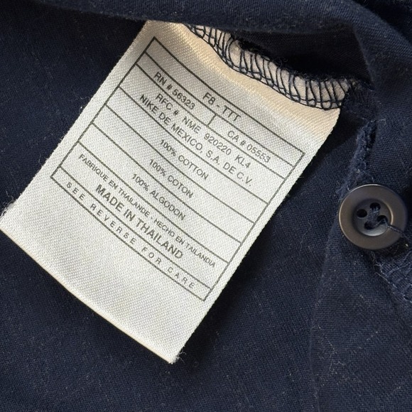 Vintage Nike Tiger Woods Polo Shirt Mens M Blue Plaid Slam Yin Yang Golf 90s Y2K - Picture 10 of 11